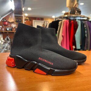 Balenciaga Red/Black Sneakers - Size 7.5